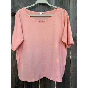Gap Designed & Crafted Peach Cotton Blend Dolman Sleeve Top Large‎